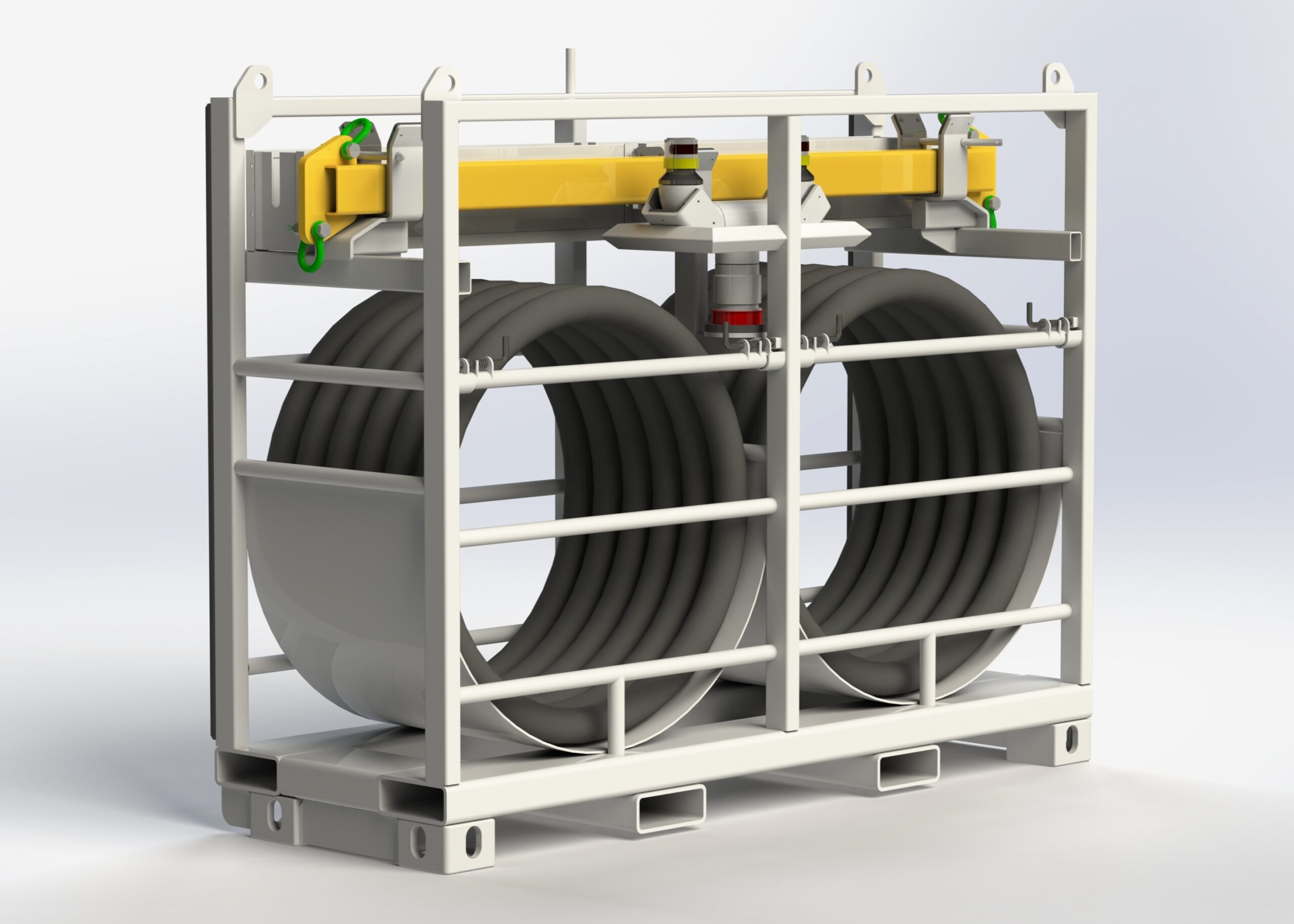 Afneembaar draagframe evenaar