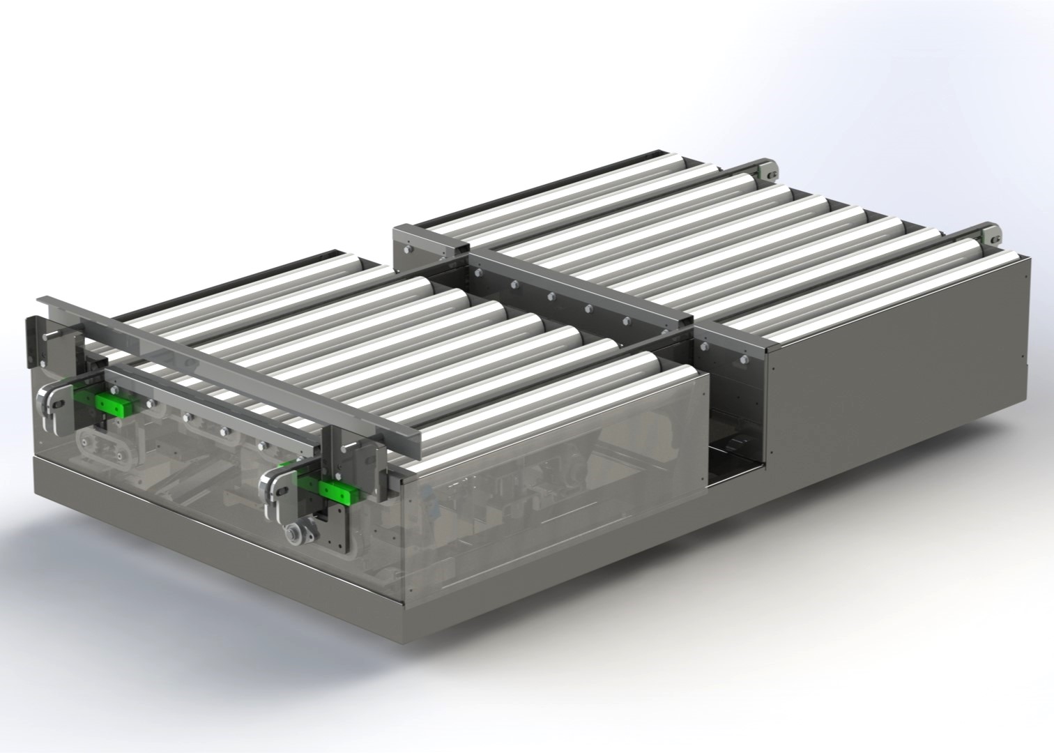 Pallet shuttle met cross