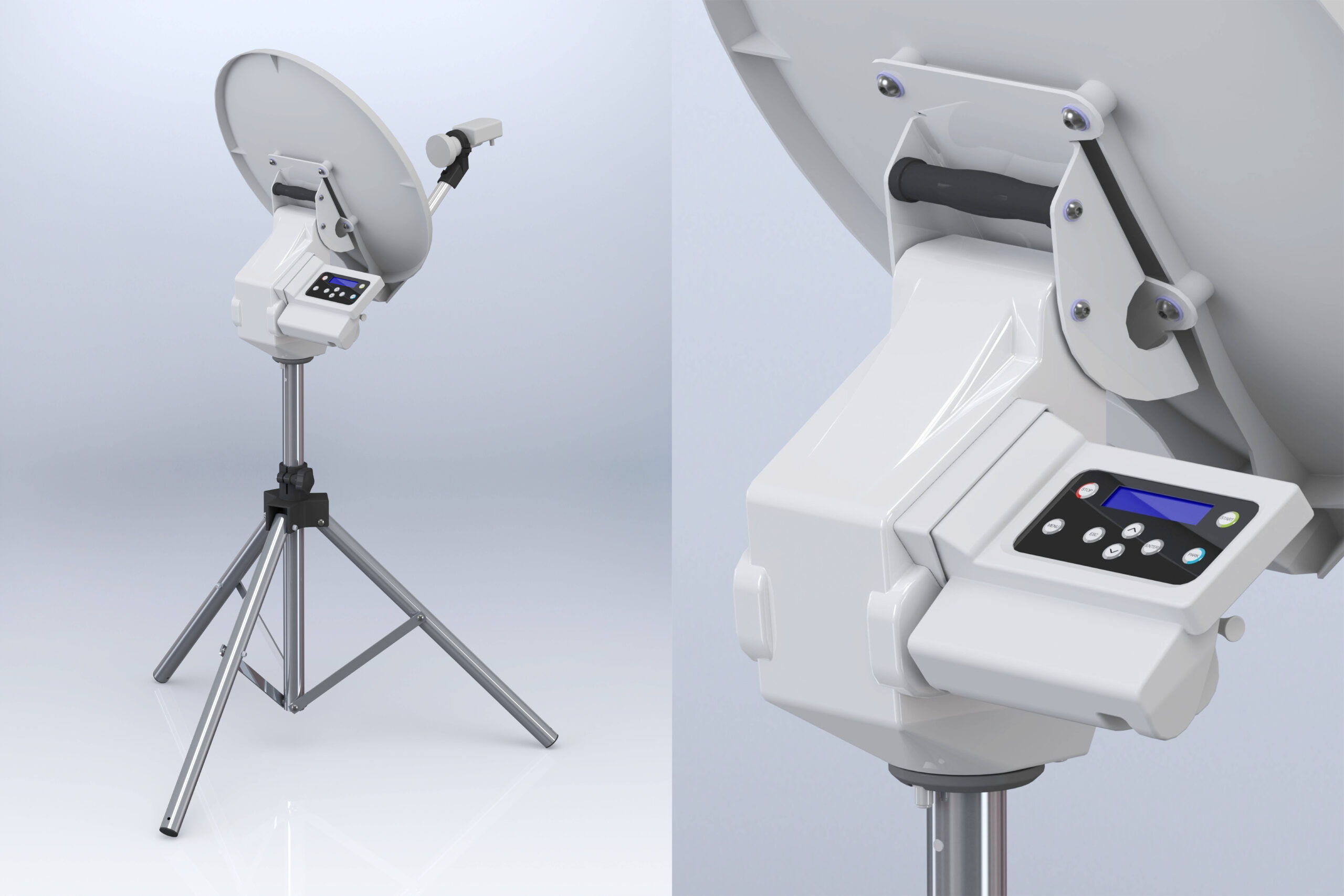 Satelliet ontvangstsysteem voor recreatie